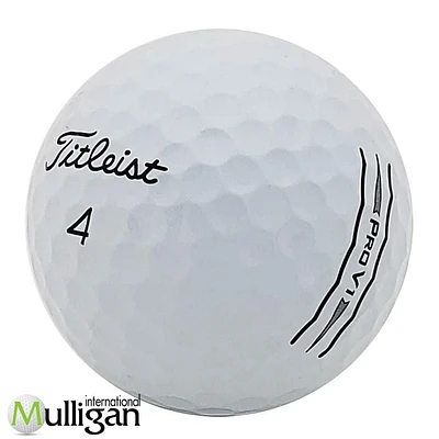 Mulligan - 12 balles de golf récupérées Titleist Pro V1 D-Line 5A, Blanc