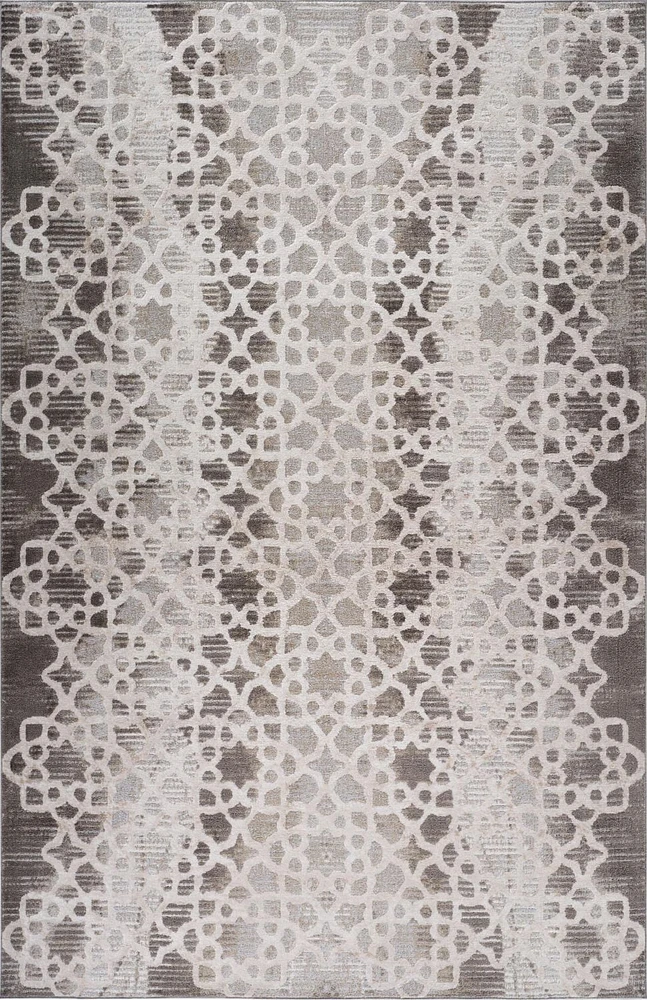 Rug Branch Cadence Abstract Indoor Area Rug, Brown Beige, Modern - Living Room, Bedroom, Dining Room, and Kitchen<br>