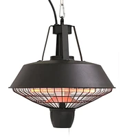Westinghouse WES31-1520C Hanging Infrared Electric Outdoor Heater with Black Powder coat finish