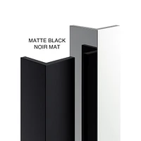 A&E Bath and Shower NVD-38-BLK-NW SHOWER NO WALLS