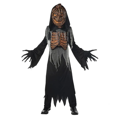 Façon de célébrer le costume de Jack carbonisé illuminé d'Halloween pour enfant garçon
