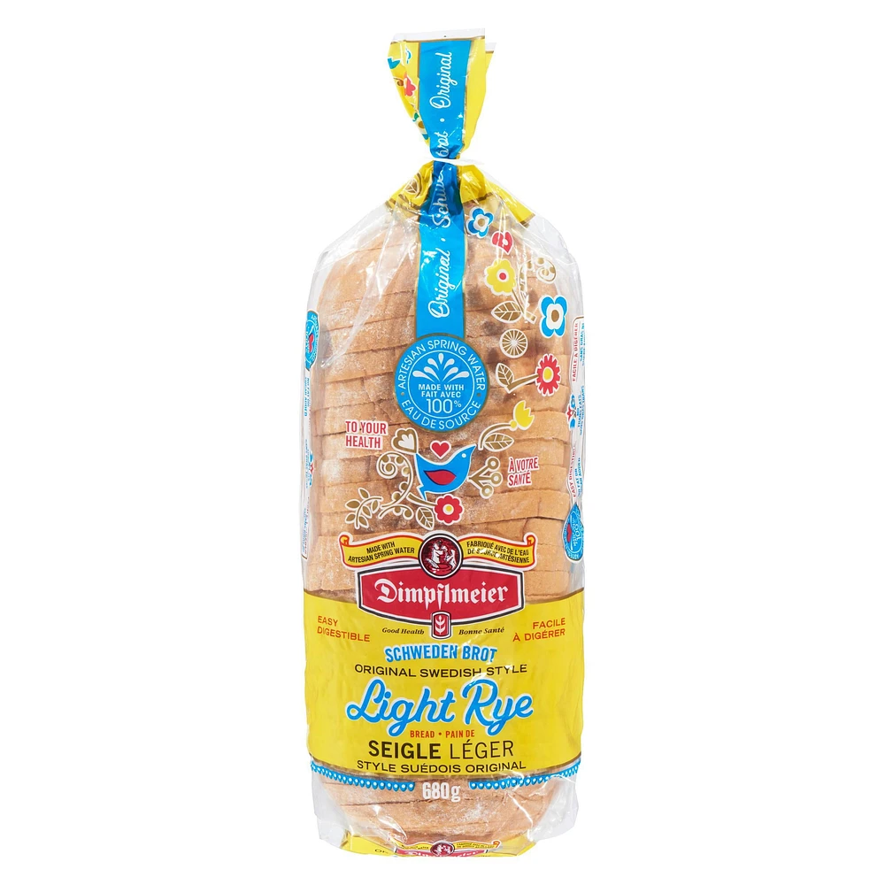 Pain de seigle clair à la suédoise de Dimpflmeier Bakery 680 g