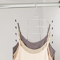 Mainstays Lot de 2 cintres chromés pour débardeurs et soutiens-gorge pliables pour adultes, en métal robuste, peu encombrant