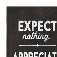 Dessus de boîte artistique "Expect Appreciate"