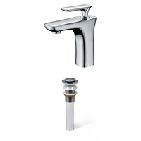 American Imaginations AI- 1 Hole CUPC Approved Lead Free Brass Faucet Set In Chrome Color