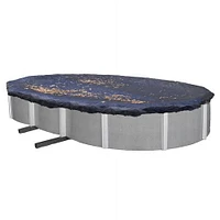 Blue Wave Oval Leaf Net Above-Ground Pool Cover