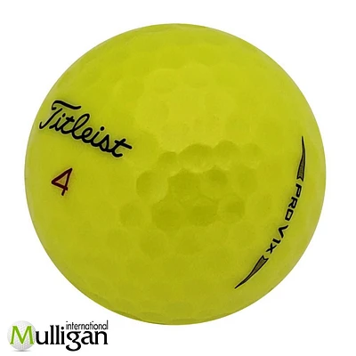 Mulligan - 96 balles de golf récupérées Titleist Pro V1x 2020 4A , Jaune