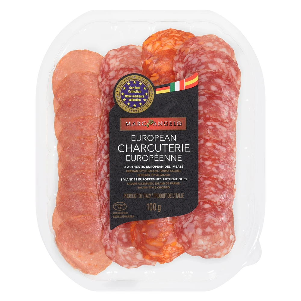 Marcangelo European Charcuterie Assortment, 100 g, sliced