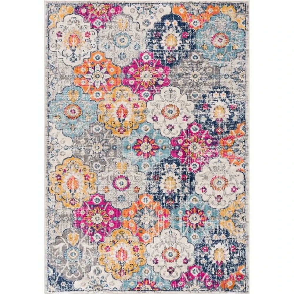 Tapis floral moderne de la collection Savannah Rug Branch