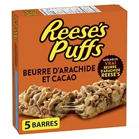 Délices Reese's Puffs Barres de céréales à saveur de beurre d'arachide et cacao 120g