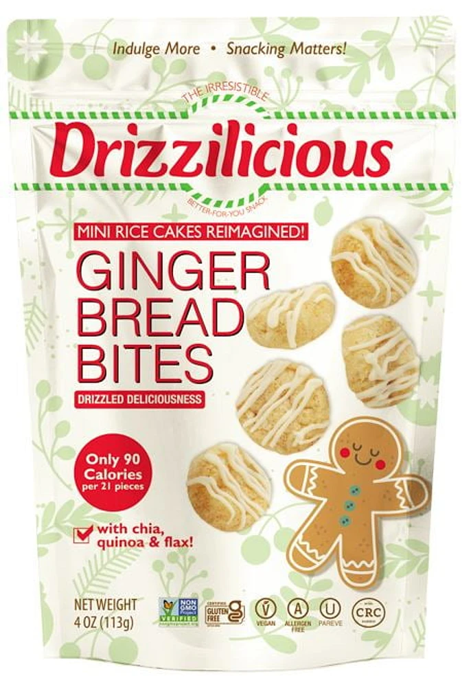 Drizzilicious L - Bouchées de pain d'épices GF 113g L - Bouchées de pain d'épices GF