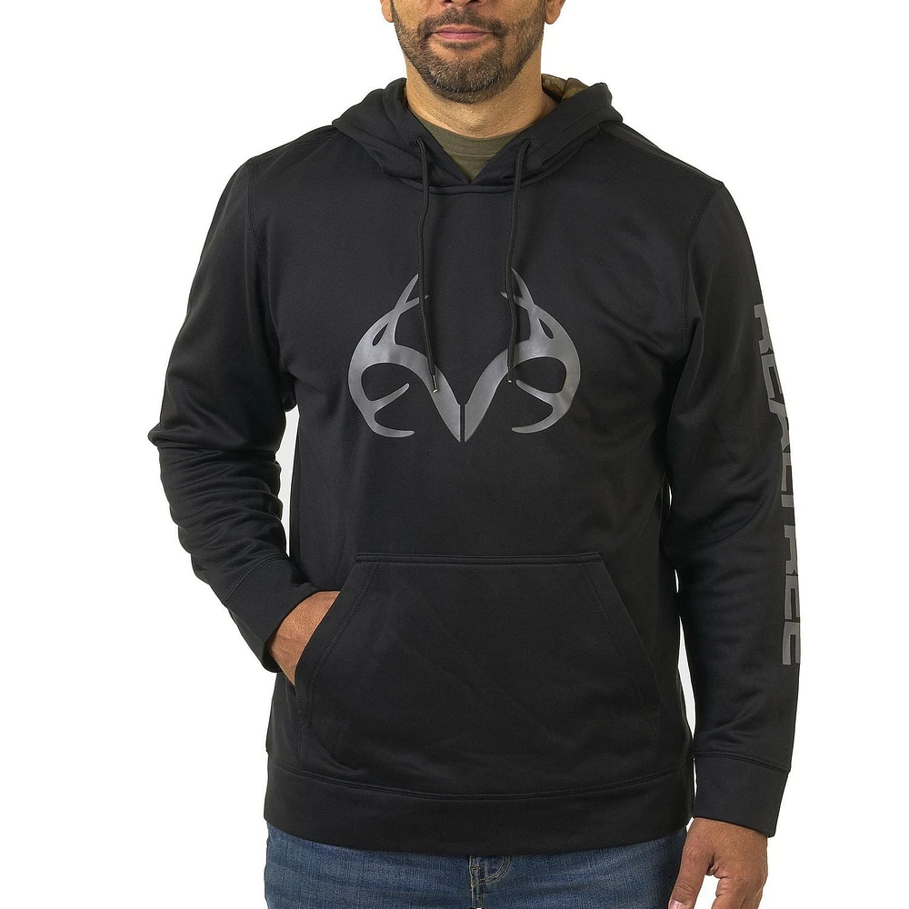 Realtree APX Men's Black Hoody, Sizes M - 3XL