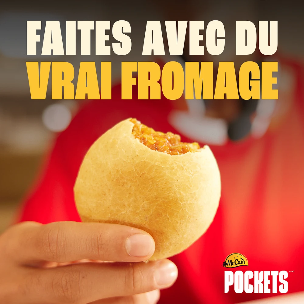 Pizza Pochettesᴹᴰ au pepperoni McCainMD, Fabriqué au Canada à partir d'ingrédients canadiens et importés 3 x 100g