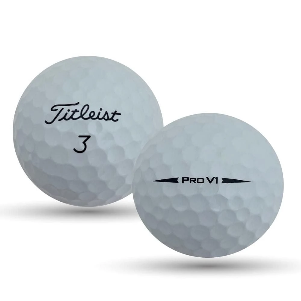 Mulligan - 24 Titleist Prov V1 2018 5A Recycled Used Golf Balls, White