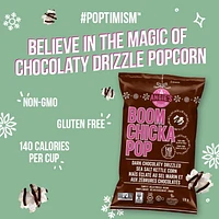 Angie’s BOOMCHICKAPOP® Ready-To-Eat Gluten-Free Popcorn, Non-GMO, Dark Chocolaty Drizzled Sea Salt Popcorn, 128 g, A seasonal whole grain, Non GMO, Kosher, gluten free snack