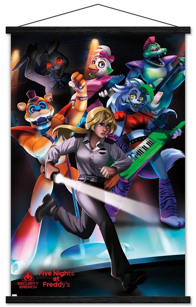 Five Nights at Freddy's: Security Breach - Group Wall Poster, 14.725" x 22.375"