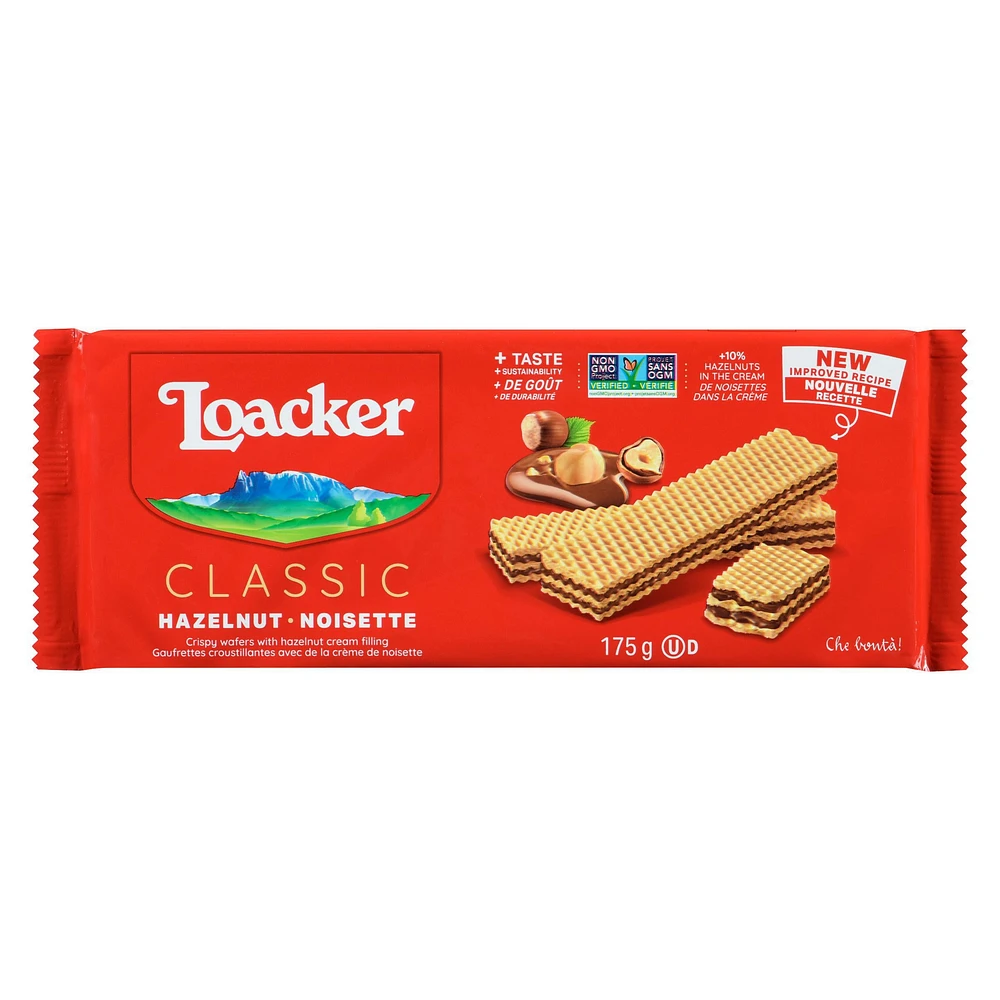 Loacker Biscuits gaufrés aux noisettes 175GR 175g