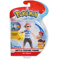 Pokemon - 4.5" Ash with 2" Pikachu Battle Action Figure