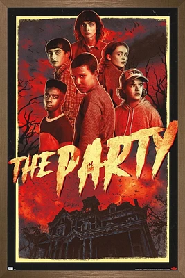 Netflix Stranger Things: Season 4 - The Party Wall Poster with Magnetic Frame, 22.375" x 34"