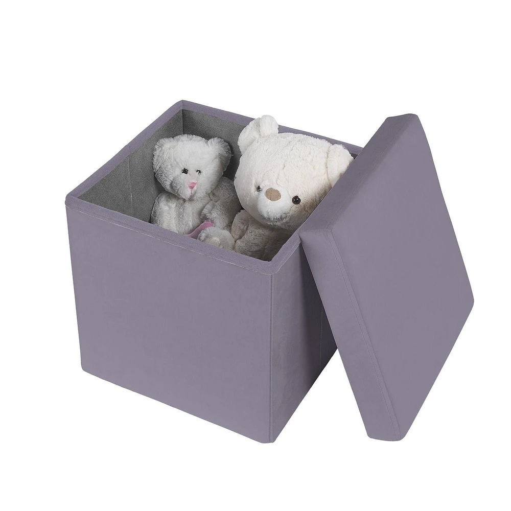 Neatfreak Kids Velvet Storage Cube, PURPLE