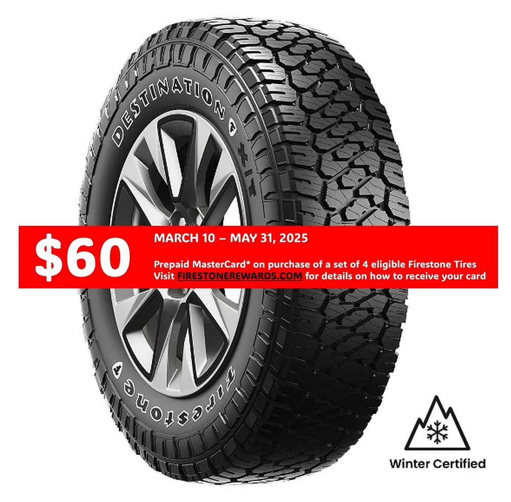Firestone Destination X/T LT275/70R17 E/10PLY BSW tire