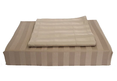 Ensemble de housse de couette à rayures en bambou Maholi