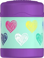 Thermos Funtainer Vacuum Insulated  Stainless Steel 10 Oz Food Jar, Hearts