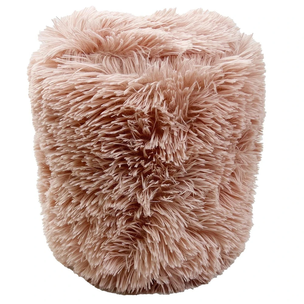Mainstay Fluffy Pink Gumball Cushion