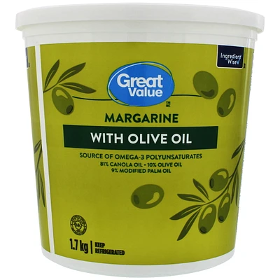 Margarine avec huile d’olive Great Value 1,7 kg