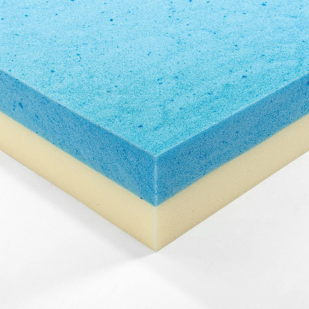 Zinus Spa Sensations 4 Inch Cooling Gel Memory Foam Mattress Topper