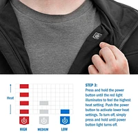 HART Ensemble de veste chauffante pour homme de 20 volts pour travaux moyens avec batterie, noire, M-XL