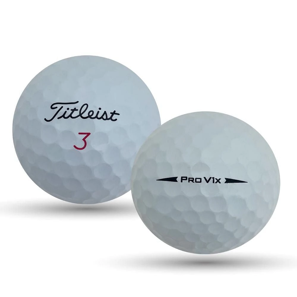 Mulligan - 48 balles de golf récupérées Titleist Prov V1x 2018 4A, Blanc