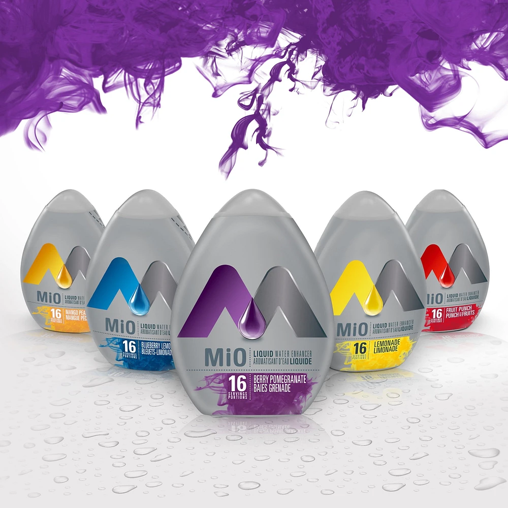 Aromatisant D'Eau Liquide Baies Et Grenade, Bouteille MIO BAIES DE GRENADE 48ML