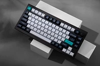 Keychron Q1 Max Hotswap Wireless Mechanical Keyboard - RGB - Aluminum Frame - Carbon Black - with Knob - Gateron Jupiter Red - 75% Layout - Windows Mac OS (Q1M-M1)