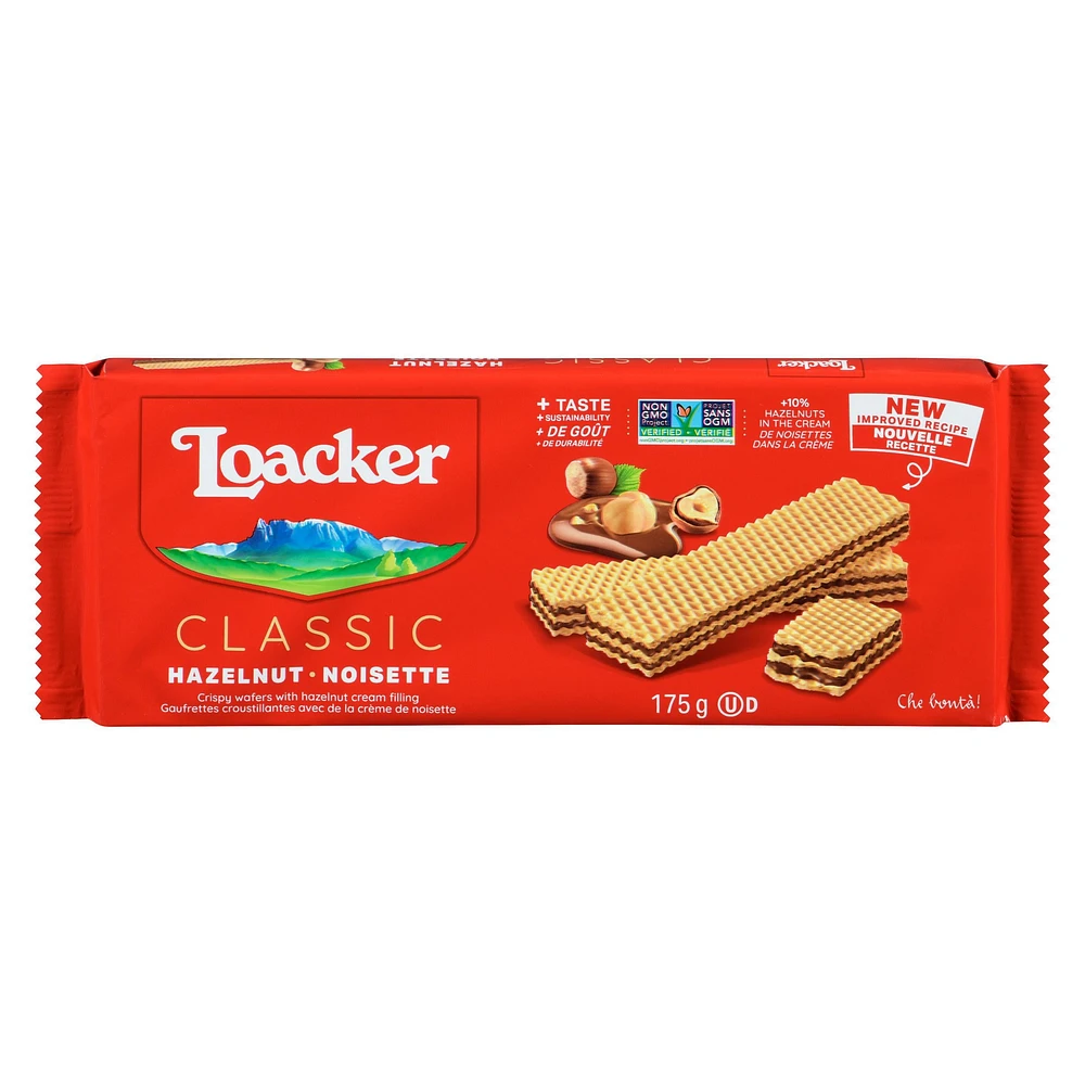 Loacker Biscuits gaufrés aux noisettes 175GR 175g