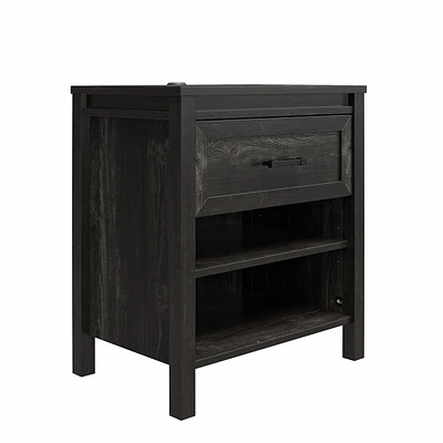 Ameriwood Home Beaumont Nightstand, Black Oak