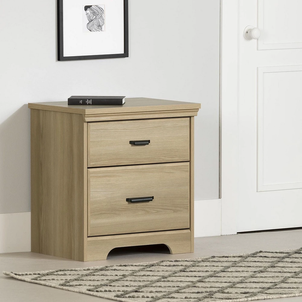2-Drawer Nightstand from the collection Versa South Shore