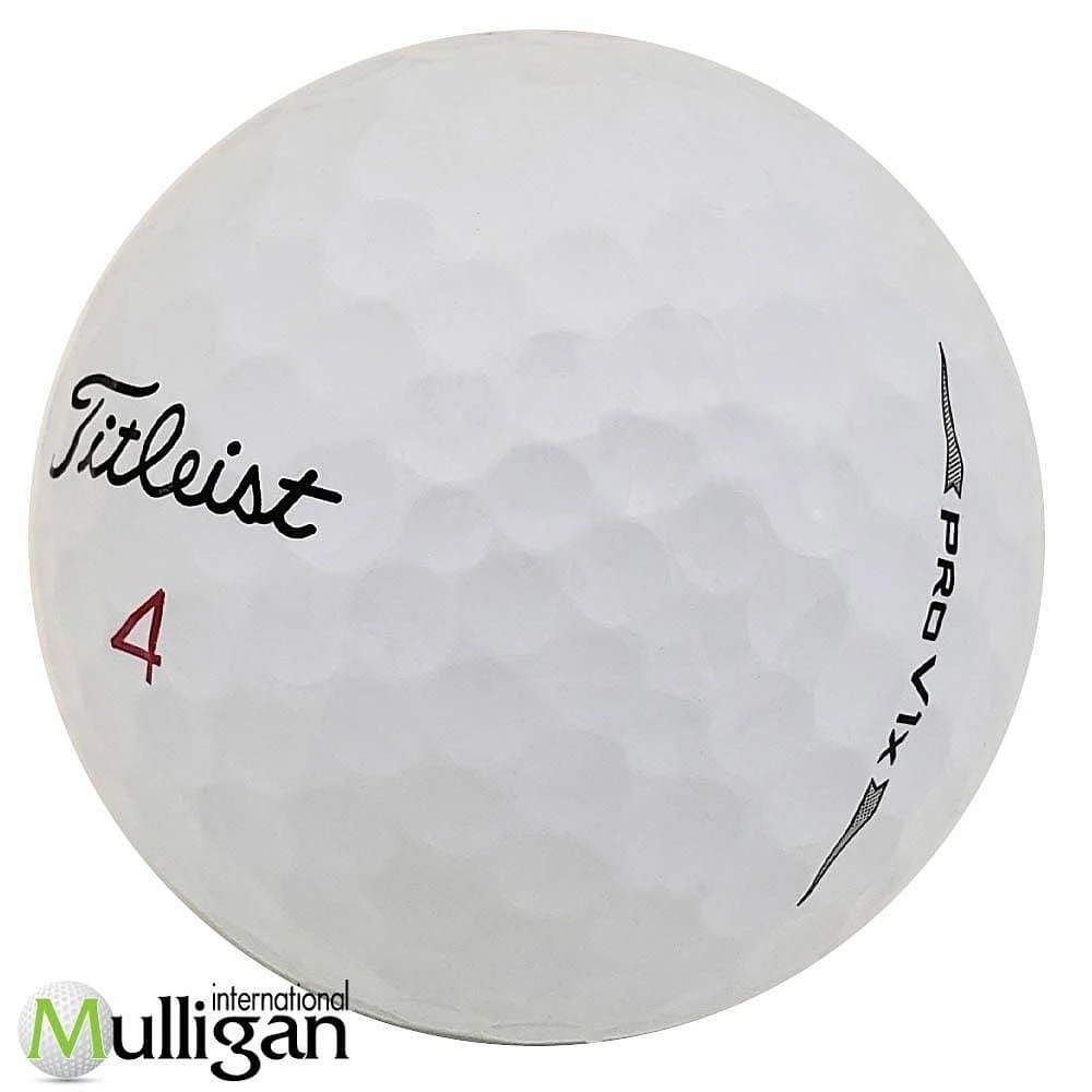 Mulligan - 60 Titleist Pro V1x 2020 5A Recycled Used Golf Balls, White