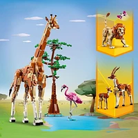 LEGO Creator 3 in 1 Wild Safari Animals, Rebuilds into 3 Different Safari Animal Figures - Giraffe Toy, Gazelle Toy or Lion Toy, Nature Toy, Building Set for Kids Ages 9 Years Old and Up, 31150, Includes 780 Pieces, Ages 9+