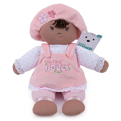 GUND Baby My First Dolly, Plush Doll for Babies and Toddlers, Pink/White, 13”