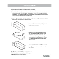 onn. Protecteur d'écran en verre simple pour Samsung Galaxy A13 avec support