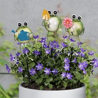 HOMETRENDS FROG W/FLOWER
