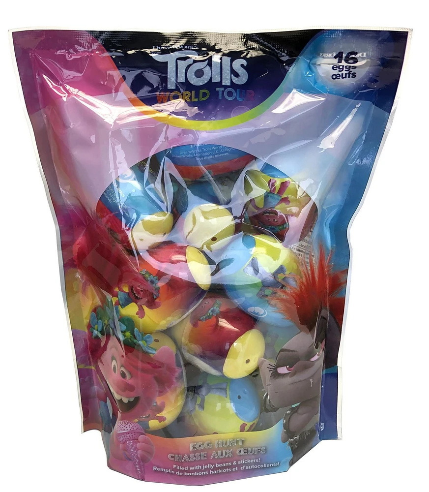 Trolls Egg Hunt Bag - 16ct