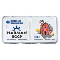 Harman Large White Eggs, 18 Pack