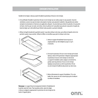 onn. Protecteur d'écran en verre simple pour Samsung Galaxy A13 avec support
