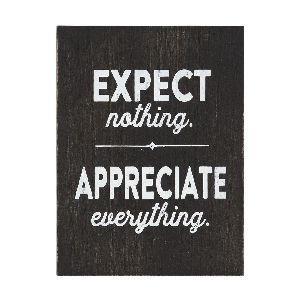 Dessus de boîte artistique "Expect Appreciate"