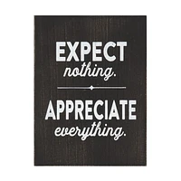 Dessus de boîte artistique "Expect Appreciate"