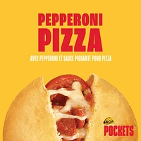 McCain® Pizza Pockets® Pepperoni, Made in Canada from domestic and imported ingredients, 3 x 100g