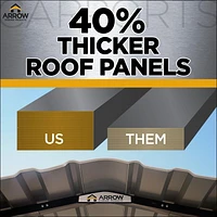 Steel Carport 12 x 29 x 7 ft. Galvanized Black/Charcoal
