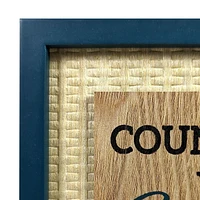 BLESSINGS  PLAQUE - NAVY, BLESSINGS  PLAQUE DÉCOR